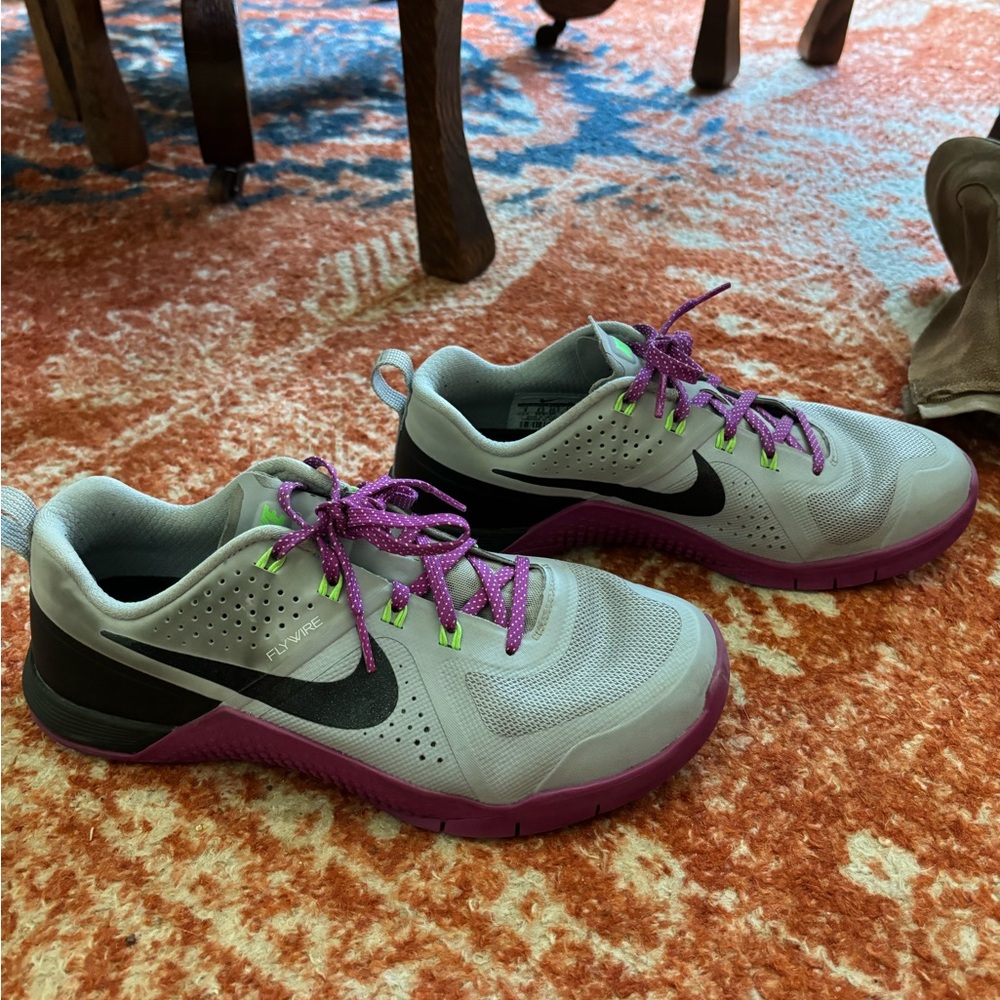 Nike Women's Training Shoes - Gray and Purple size 9